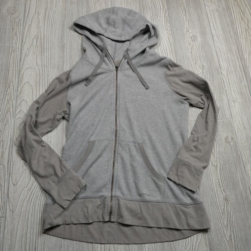 Carhartt Shirt Youth Medium (8-10)‎ Gray Full Zip Hooded Waffle Knit Embroidered